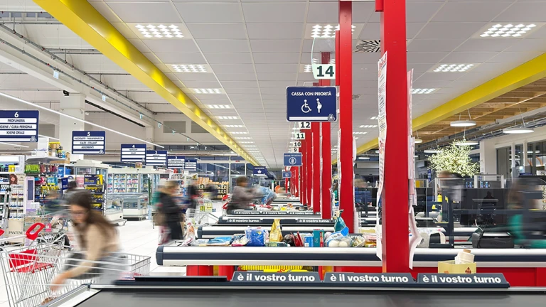 La luce per i supermercati