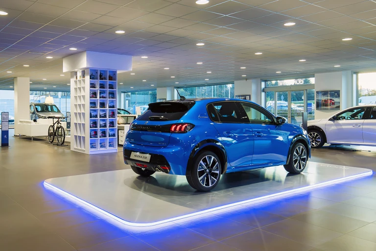 La luce per gli showroom