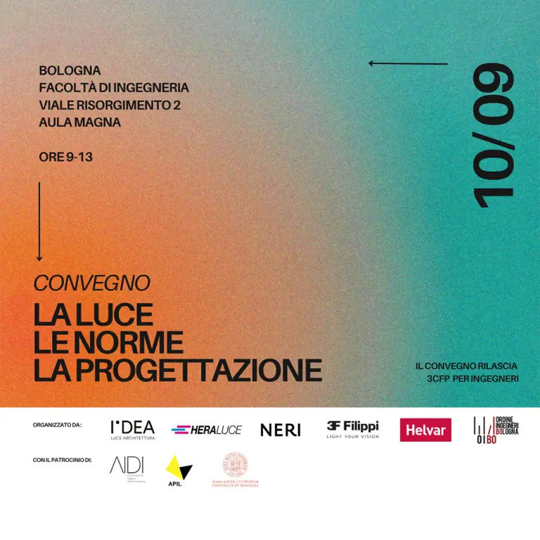 3F Filippi sponsor del convegno &ldquo;La luce, le norme, la progettazione&rdquo;