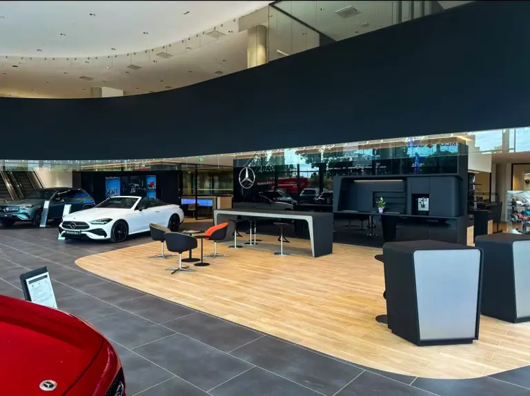 Mercedes showroom
