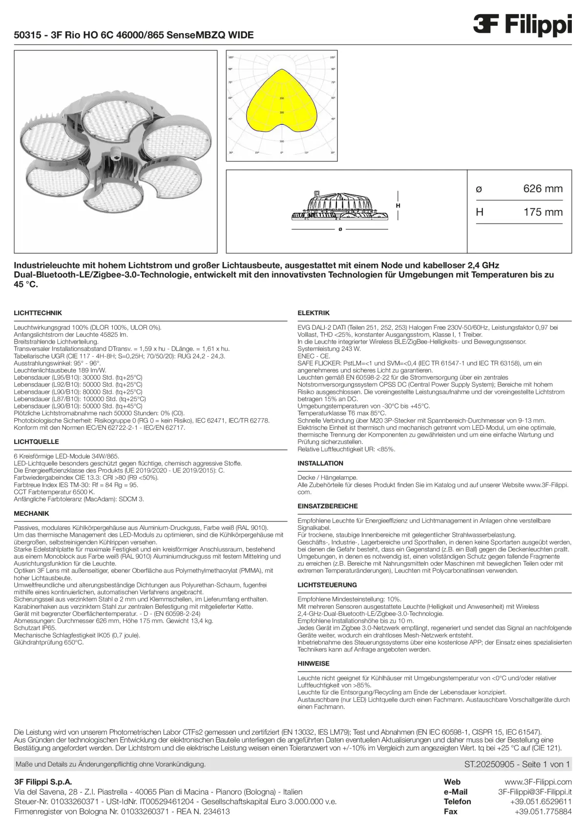 50315 - 3F Rio HO 6C 46000-865 SenseMBZQ WIDE - Datasheet - de