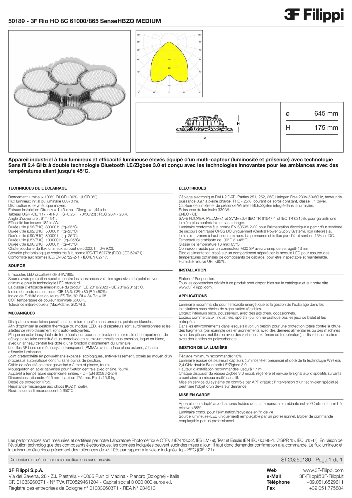 50189 - 3F Rio HO 8C 61000-865 SenseHBZQ MEDIUM - Datasheet - fr