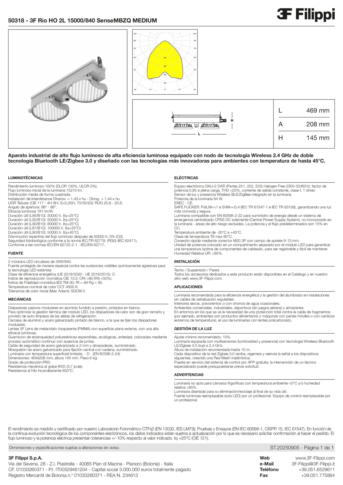 50318 - 3F Rio HO 2L 15000-840 SenseMBZQ MEDIUM - Datasheet - es