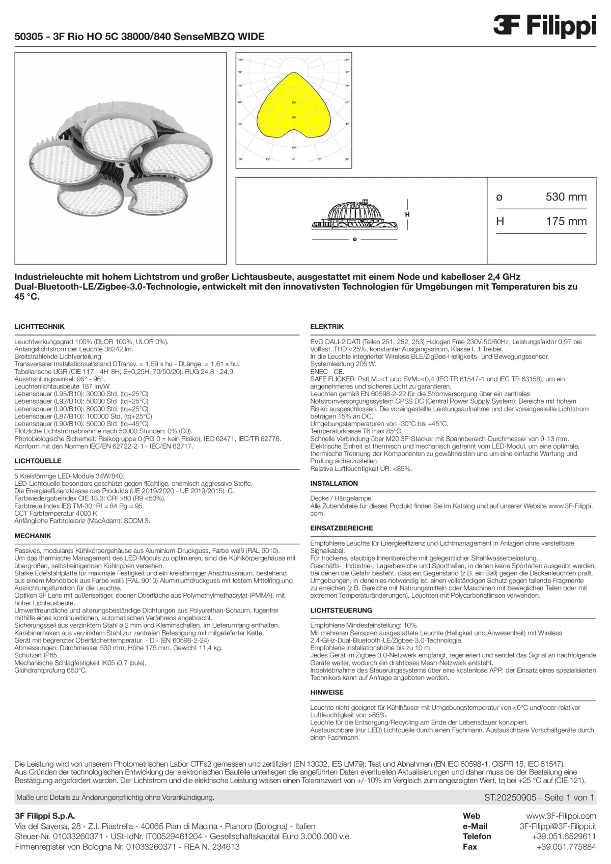 50305 - 3F Rio HO 5C 38000-840 SenseMBZQ WIDE - Datasheet - de