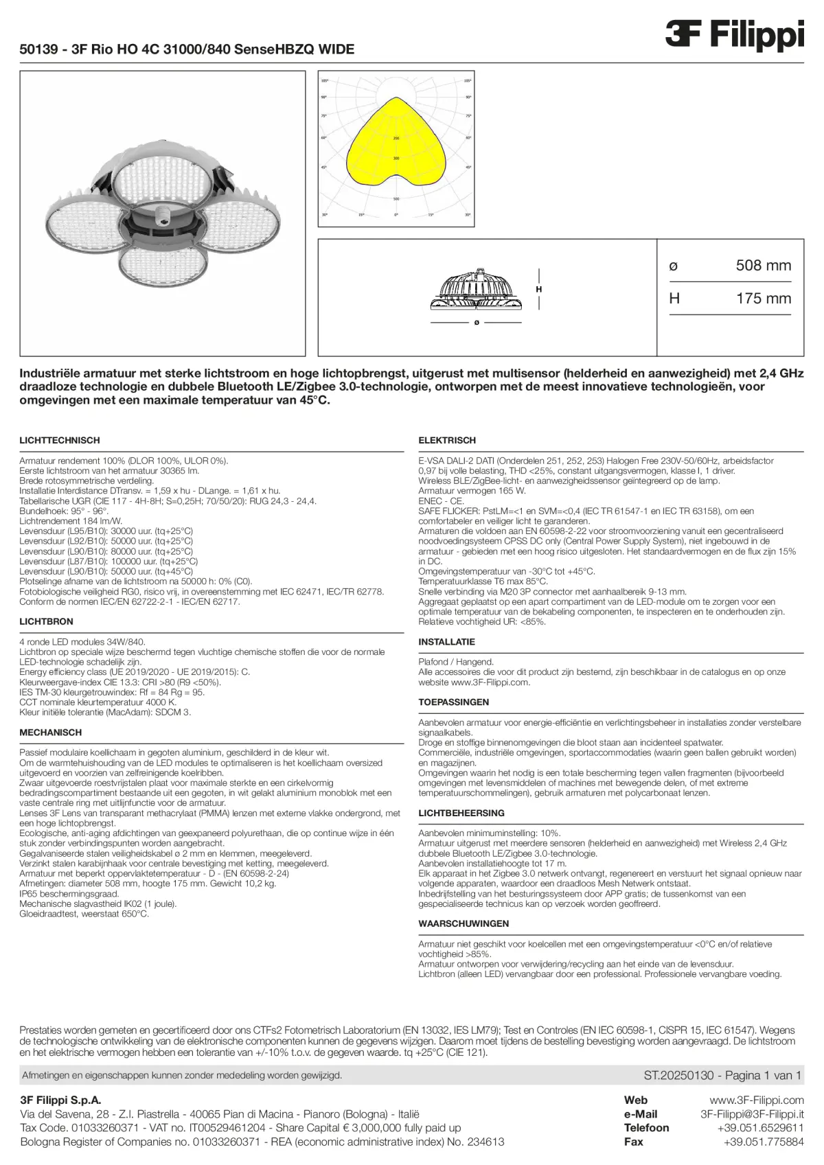 50139 - 3F Rio HO 4C 31000-840 SenseHBZQ WIDE - Datasheet - nl