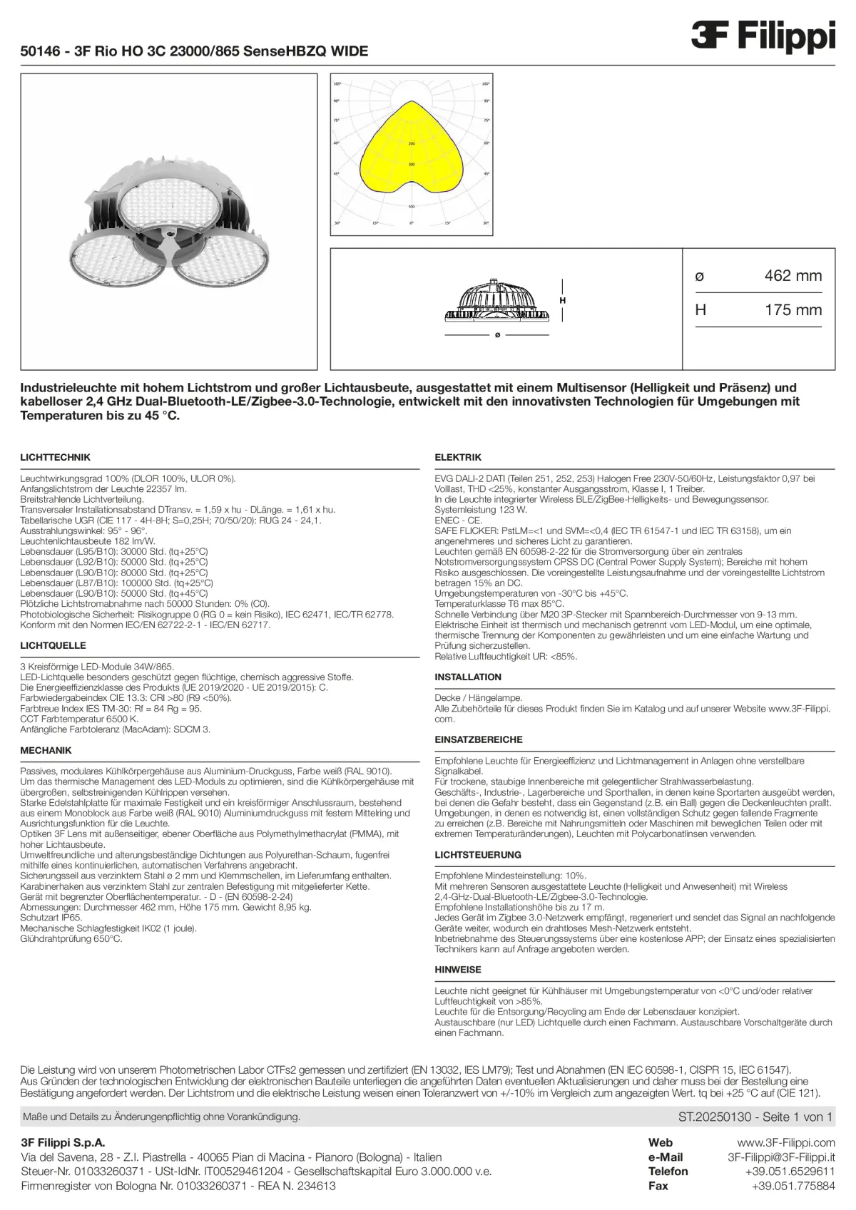 50146 - 3F Rio HO 3C 23000-865 SenseHBZQ WIDE - Datasheet - de