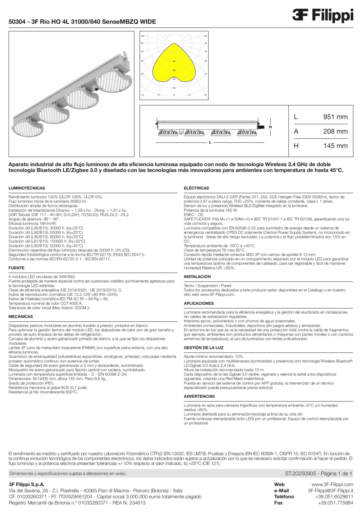 50304 - 3F Rio HO 4L 31000-840 SenseMBZQ WIDE - Datasheet - es
