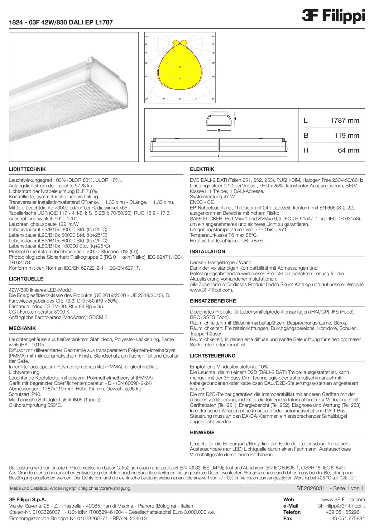 1824 - 03F 42W-830 DALI EP L1787 - Datasheet - de