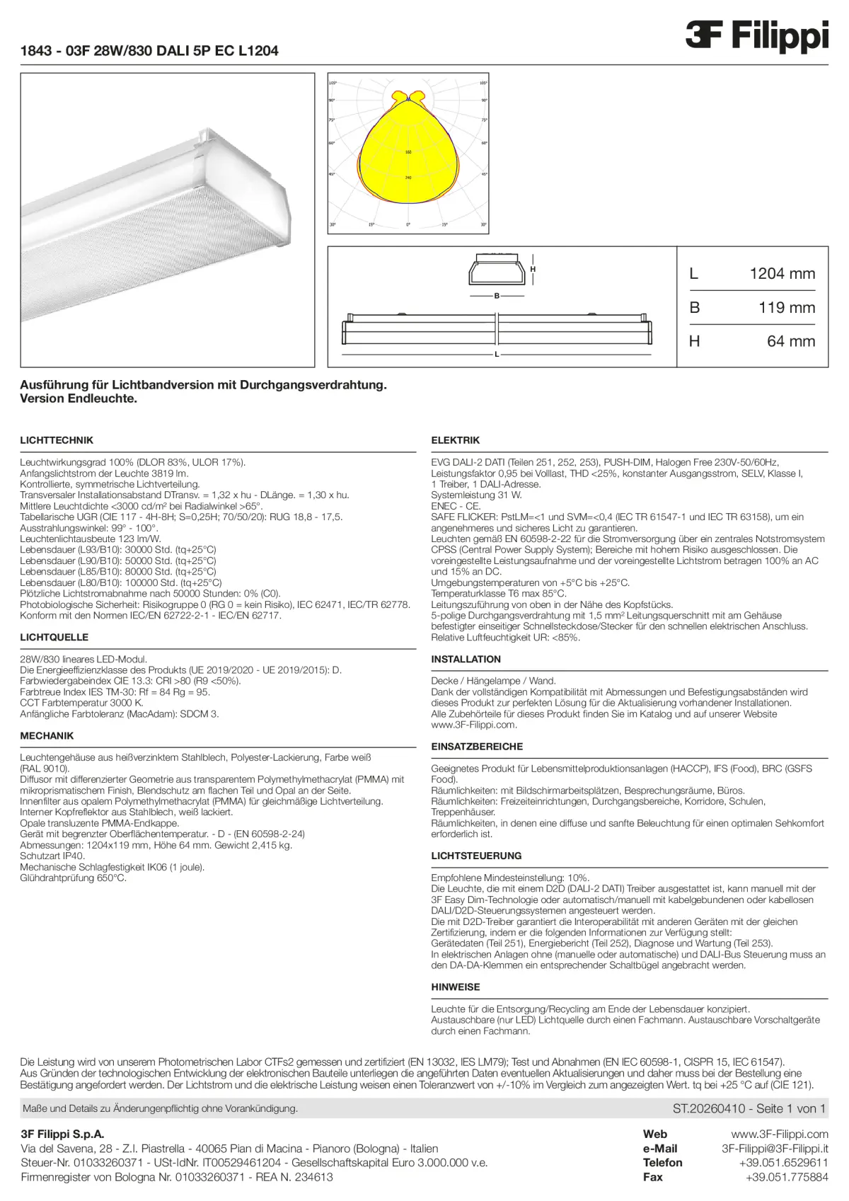 1843 - 03F 28W-830 DALI 5P EC L1204 - Datasheet - de