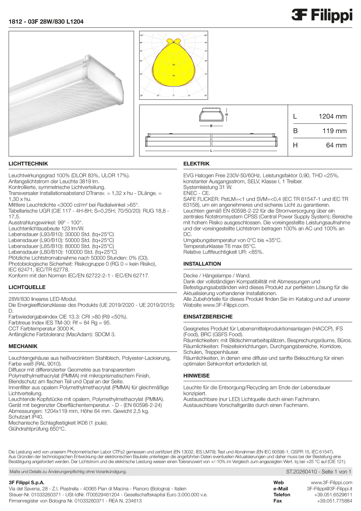 1812 - 03F 28W-830 L1204 - Datasheet - de