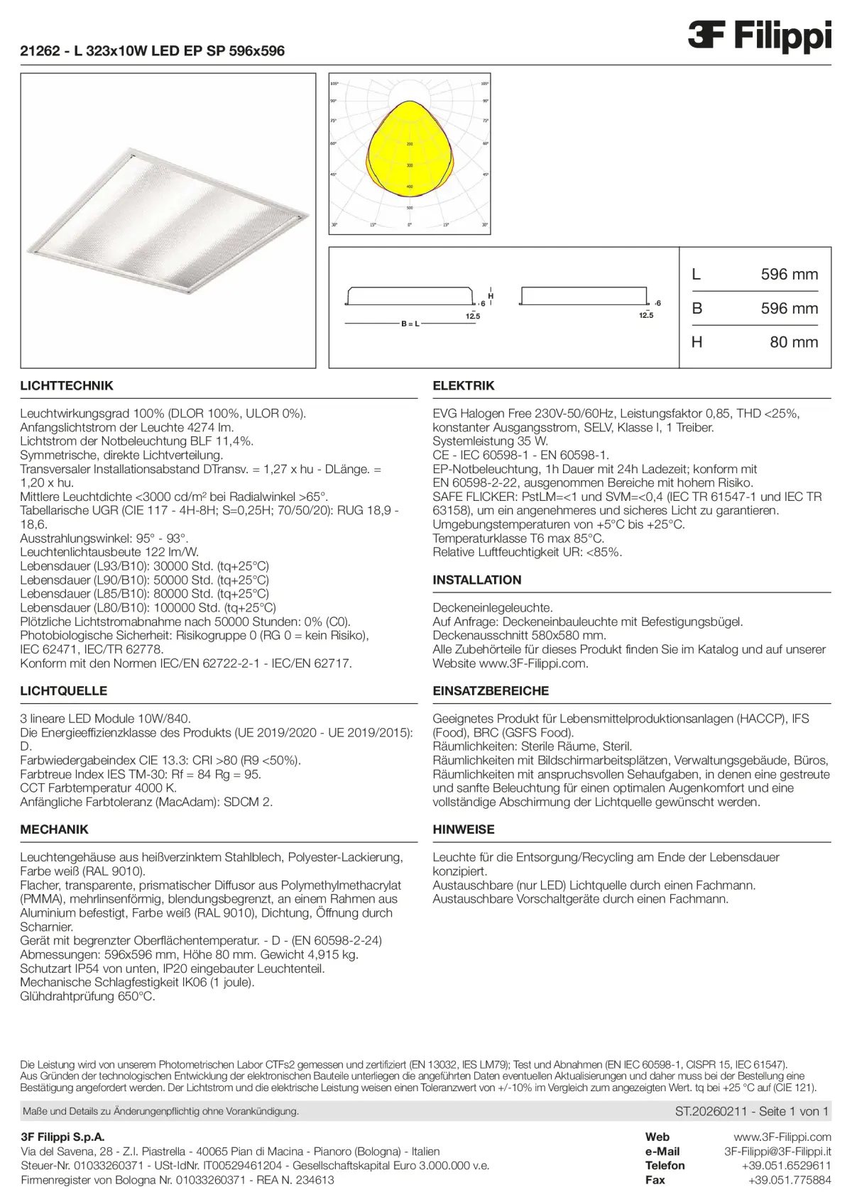 21262 - L 323x10W LED EP SP 596x596 - Datasheet - de