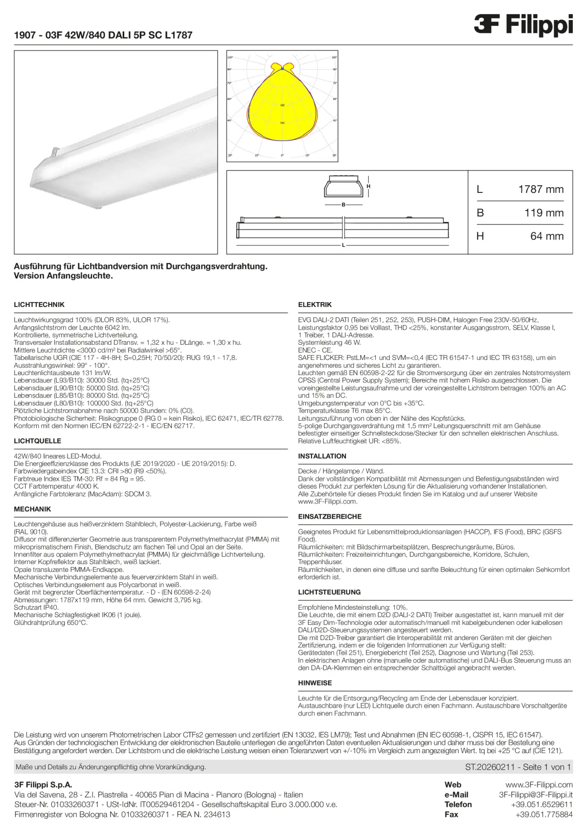 1907 - 03F 42W-840 DALI 5P SC L1787 - Datasheet - de