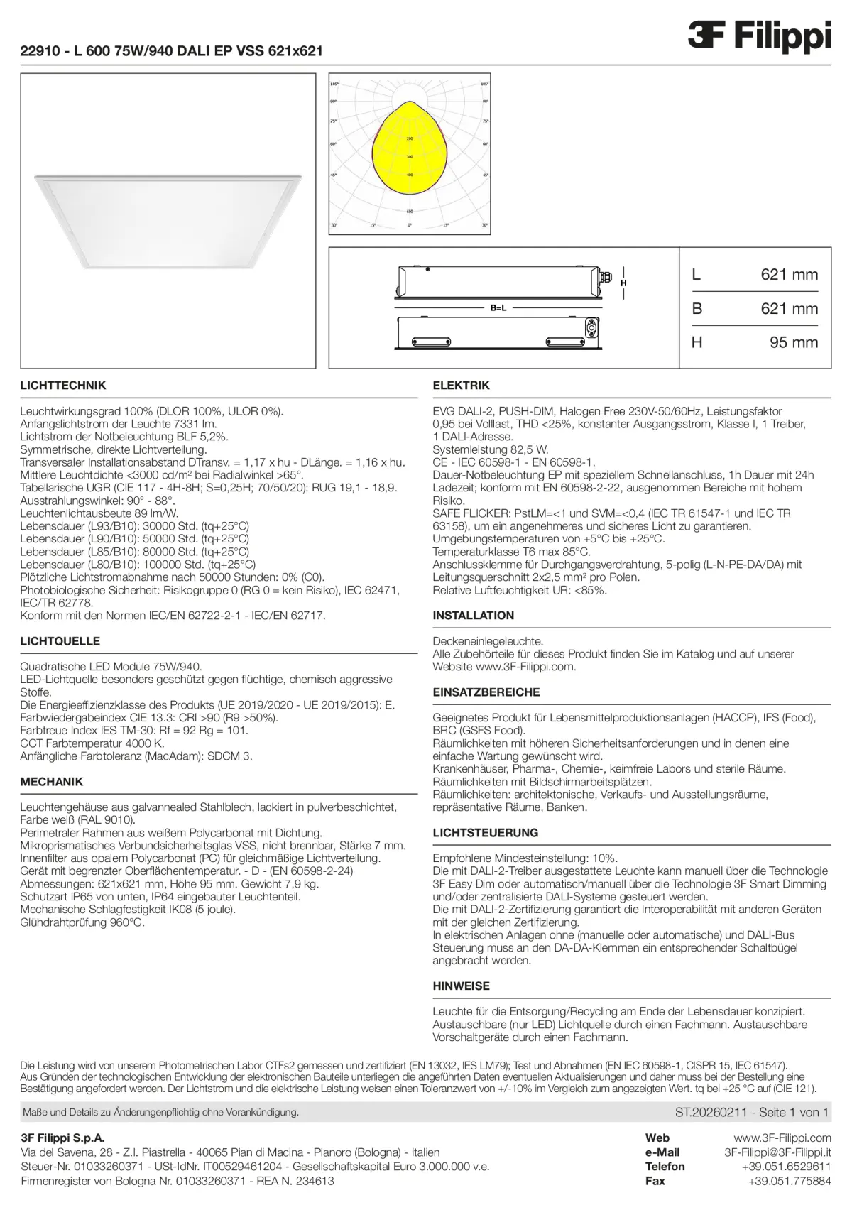 22910 - L 600 75W-940 DALI EP VSS 621x621 - Datasheet - de