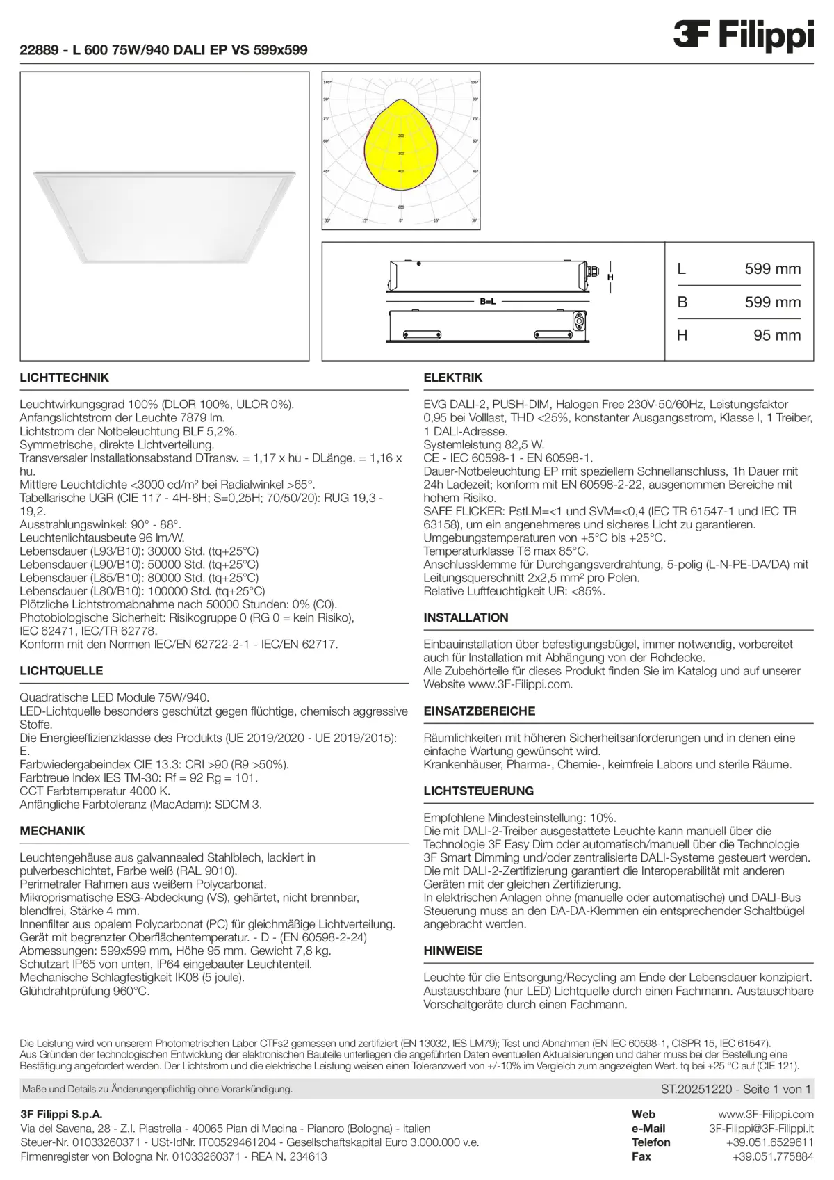 22889 - L 600 75W-940 DALI EP VS 599x599 - Datasheet - de