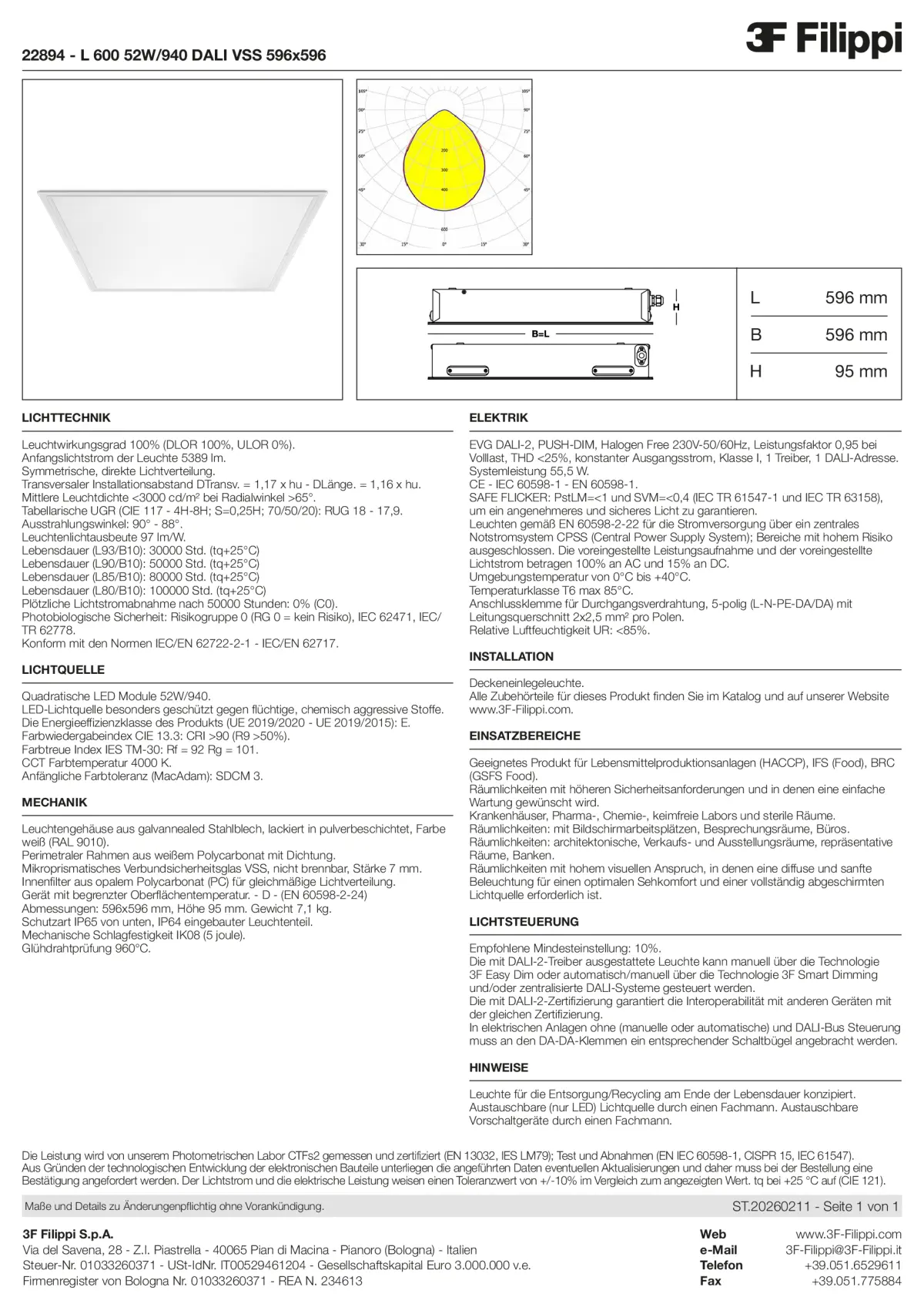 22894 - L 600 52W-940 DALI VSS 596x596 - Datasheet - de