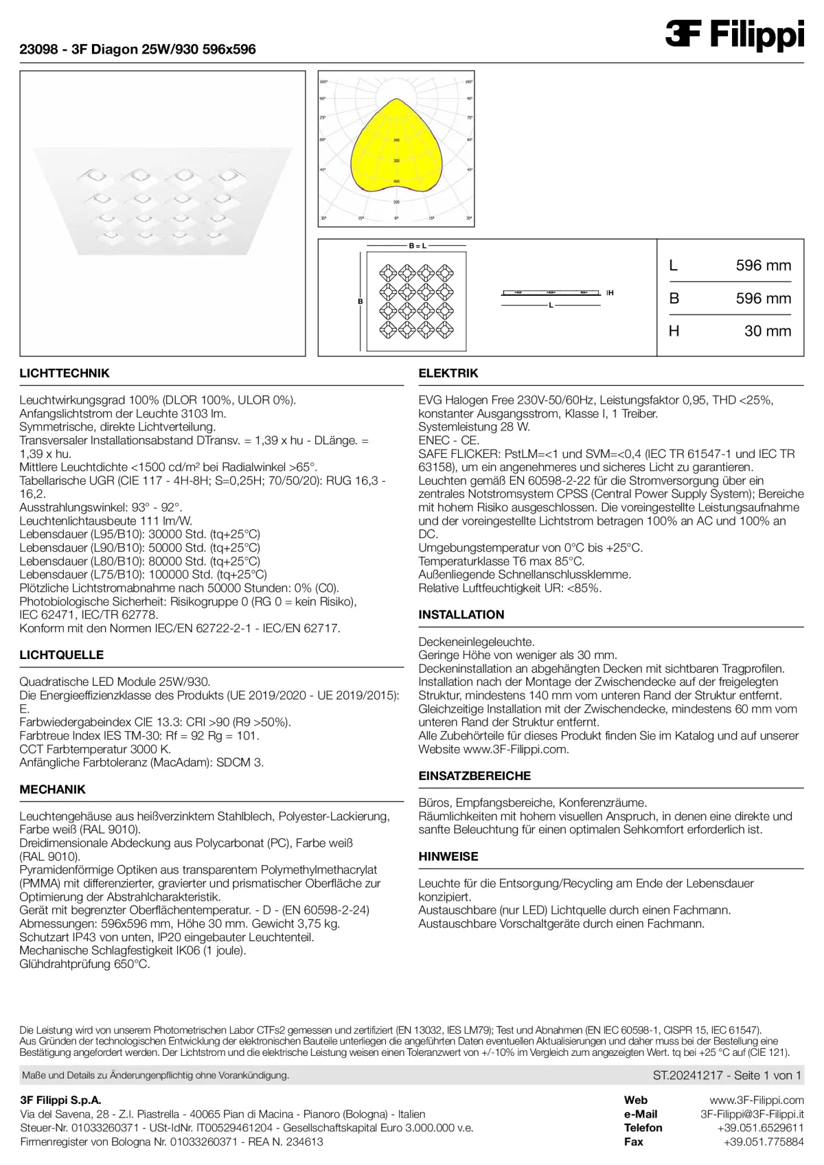 23098 - 3F Diagon 25W-930 596x596 - Datasheet - de