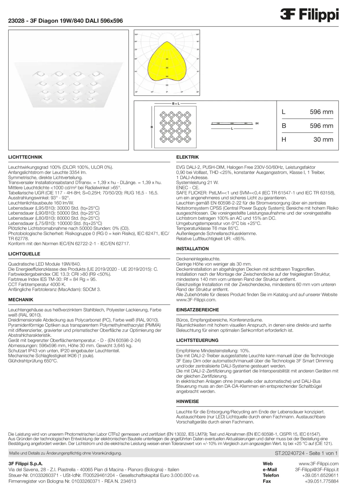 23028 - 3F Diagon 19W-840 DALI 596x596 - Datasheet - de