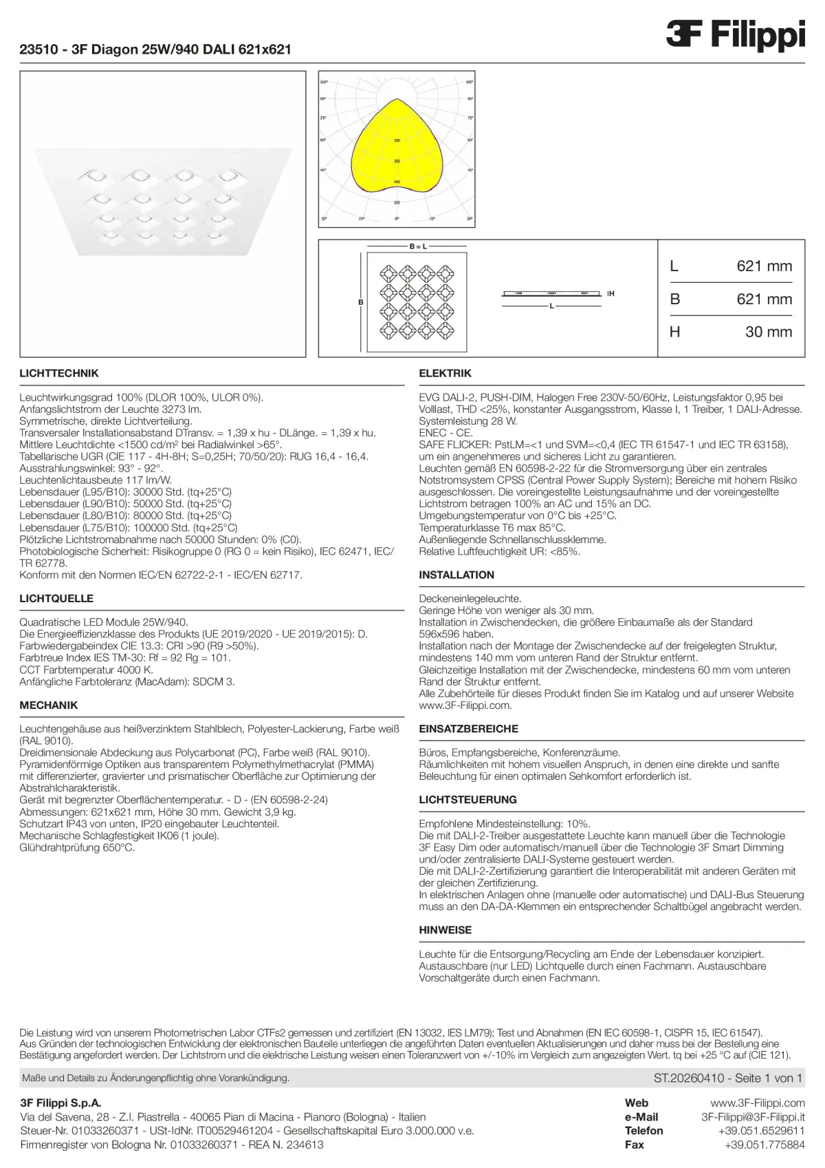 23510 - 3F Diagon 25W-940 DALI 621x621 - Datasheet - de