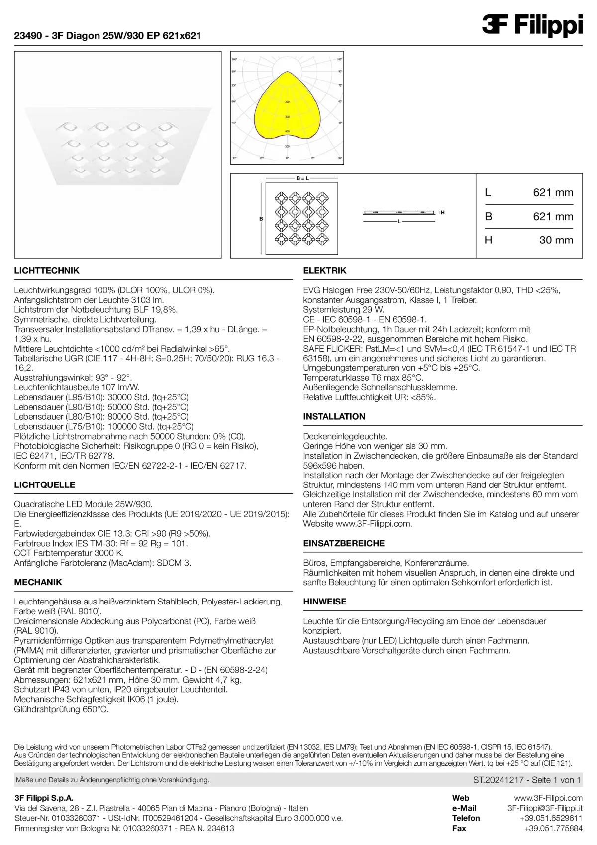 23490 - 3F Diagon 25W-930 EP 621x621 - Datasheet - de