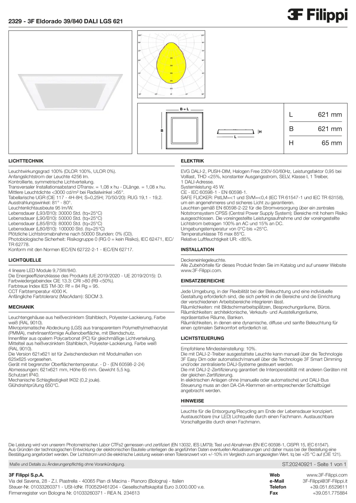 2329 - 3F Eldorado 39-840 DALI LGS 621 - Datasheet - de