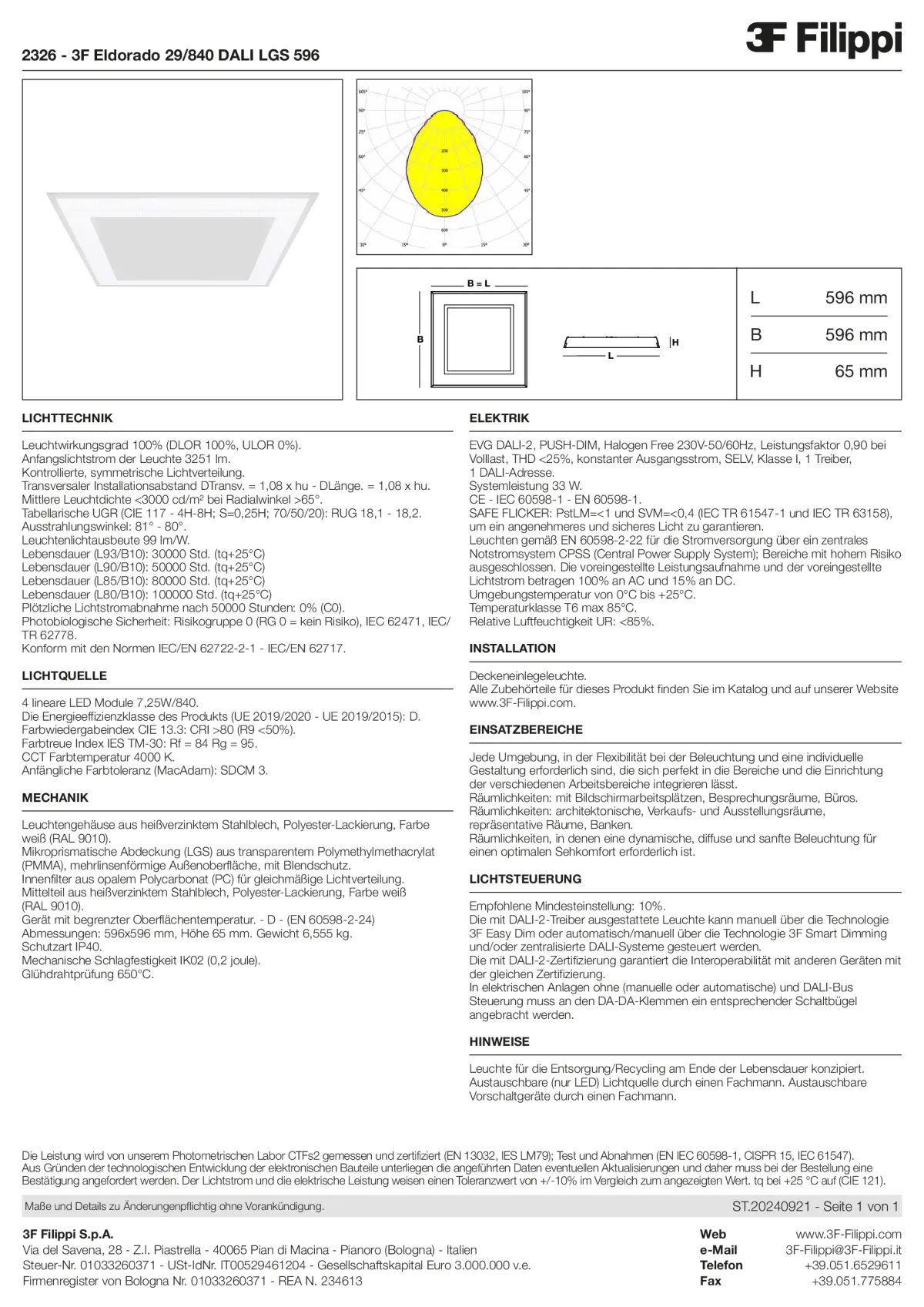 2326 - 3F Eldorado 29-840 DALI LGS 596 - Datasheet - de