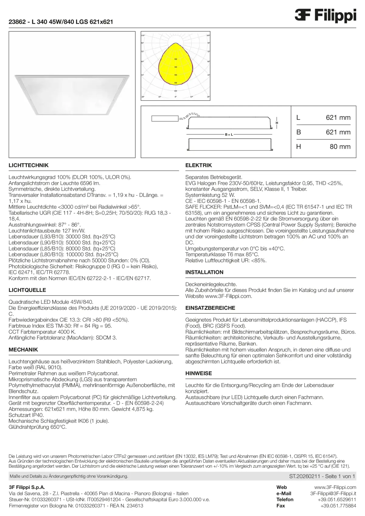 23862 - L 340 45W-840 LGS 621x621 - Datasheet - de