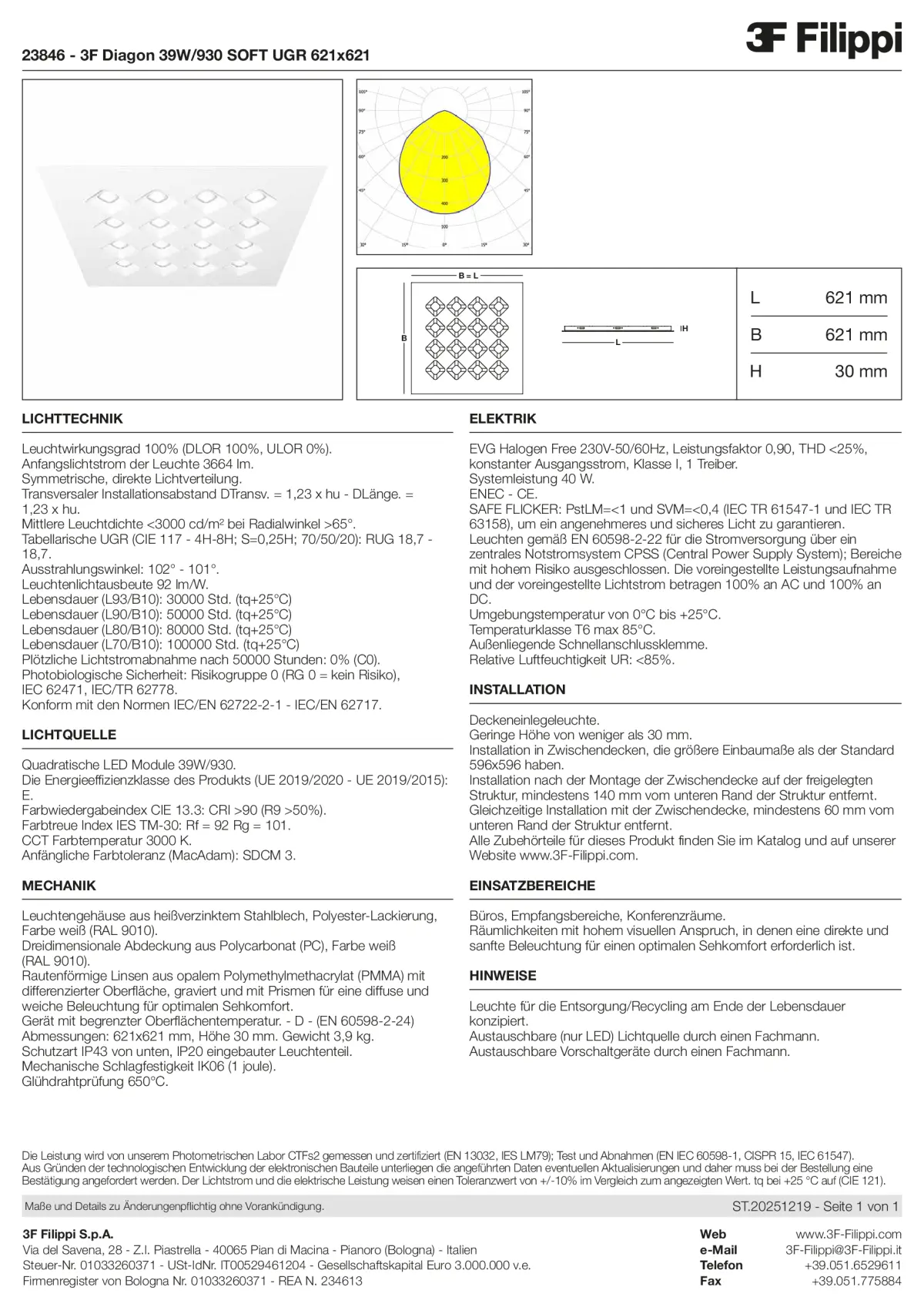 23846 - 3F Diagon 39W-930 SOFT UGR 621x621 - Datasheet - de