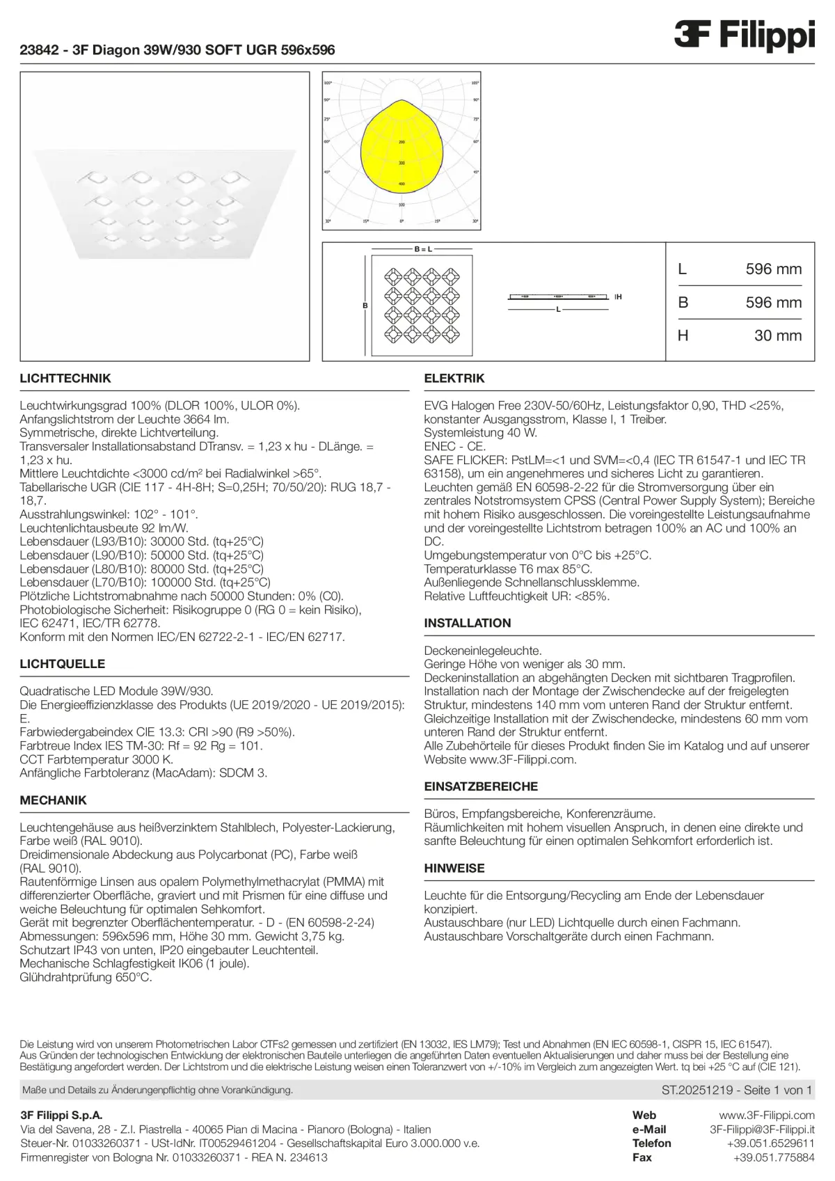 23842 - 3F Diagon 39W-930 SOFT UGR 596x596 - Datasheet - de