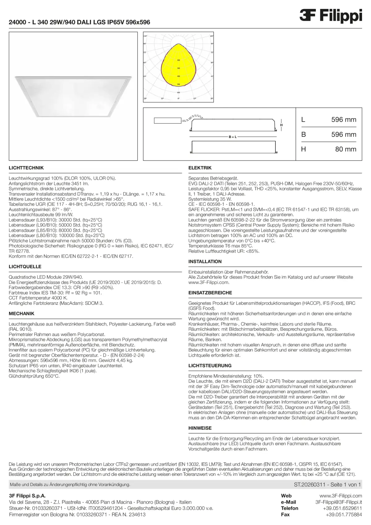 24000 - L 340 29W-940 DALI LGS IP65V 596x596 - Datasheet - de