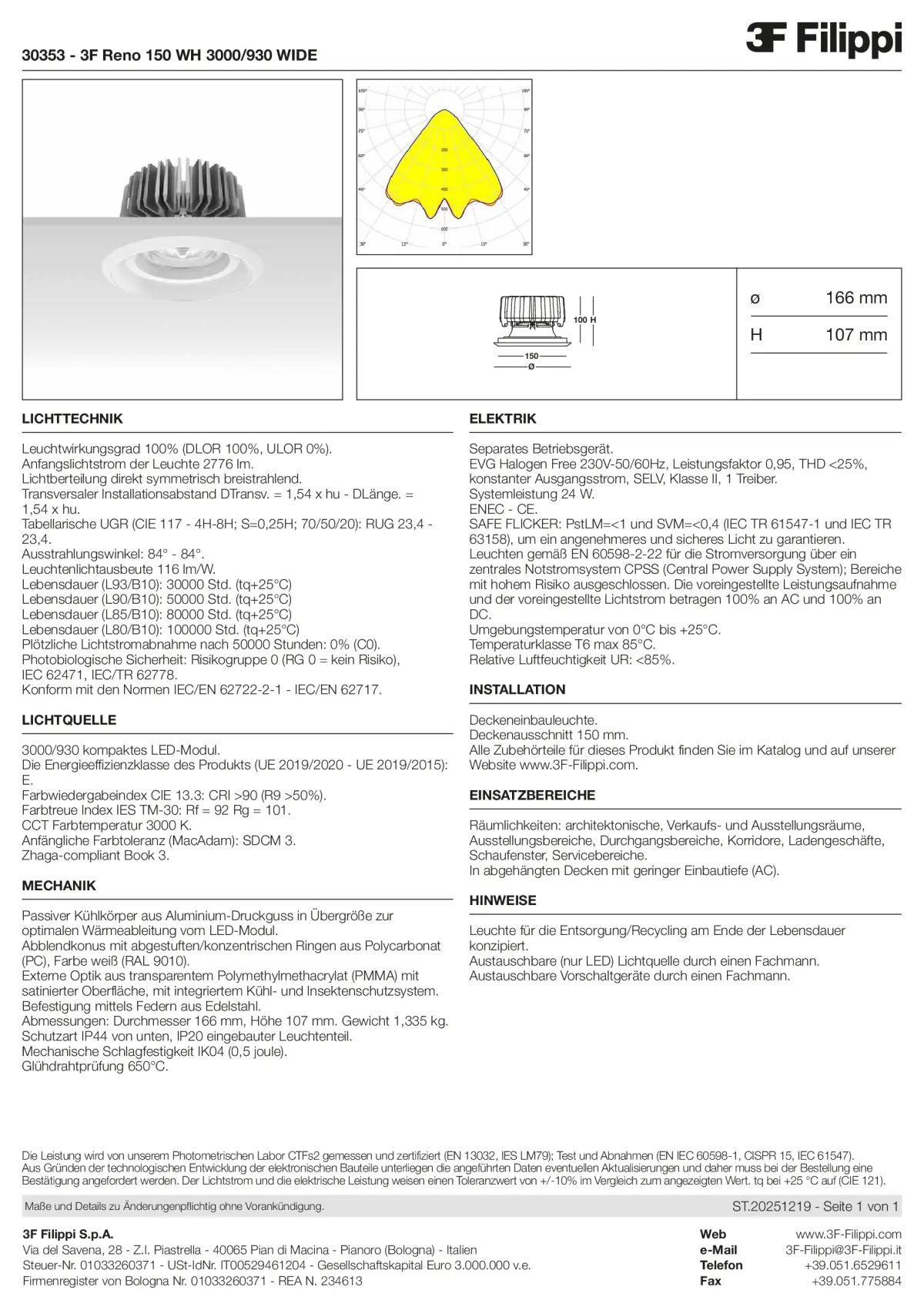 30353 - 3F Reno 150 WH 3000-930 WIDE - Datasheet - de