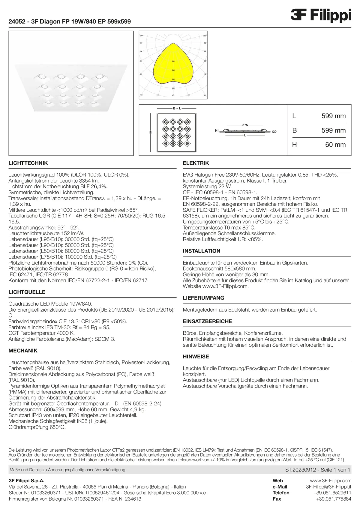24052 - 3F Diagon FP 19W-840 EP 599x599 - Datasheet - de