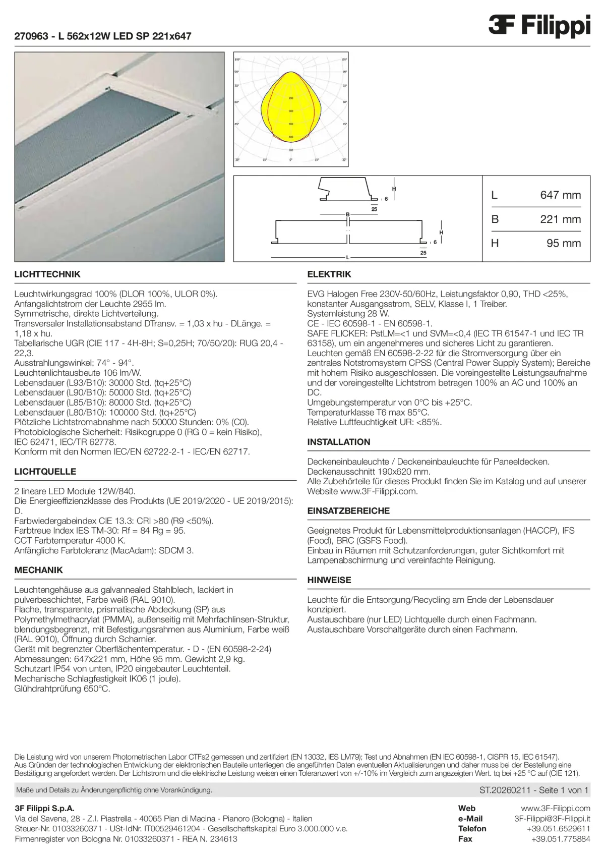 270963 - L 562x12W LED SP 221x647 - Datasheet - de