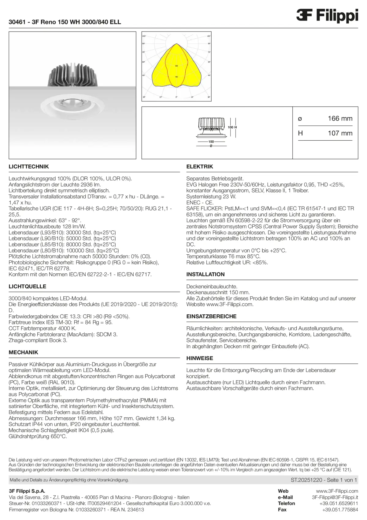 30461 - 3F Reno 150 WH 3000-840 ELL - Datasheet - de