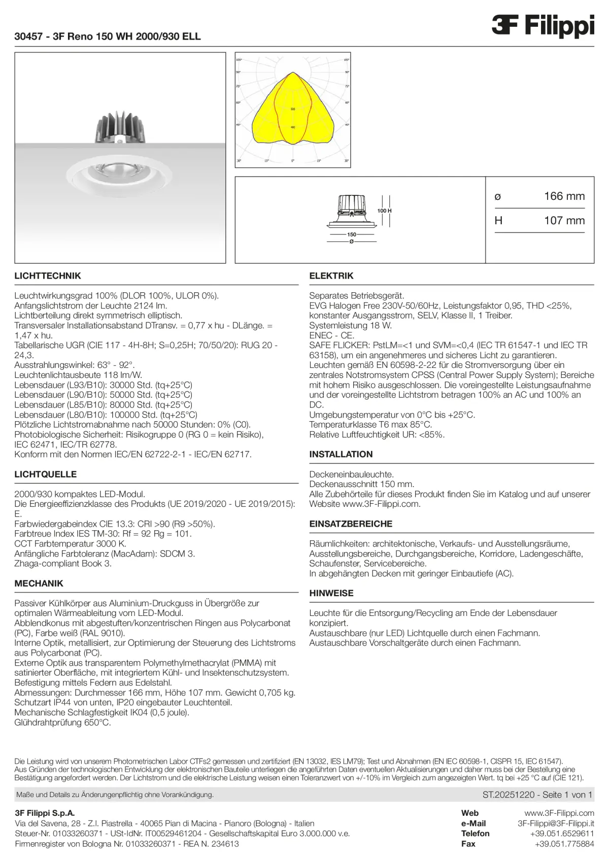 30457 - 3F Reno 150 WH 2000-930 ELL - Datasheet - de