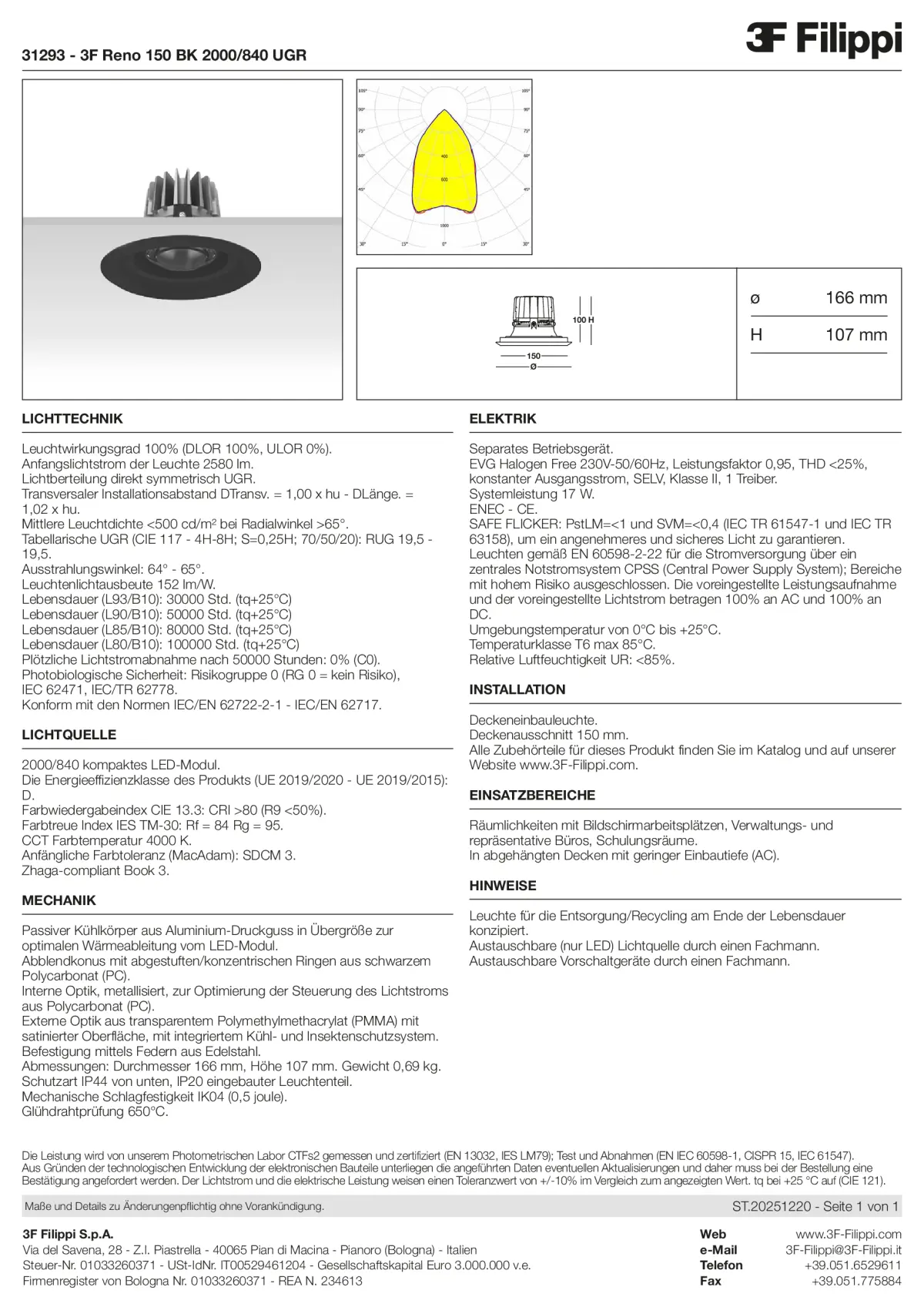 31293 - 3F Reno 150 BK 2000-840 UGR - Datasheet - de