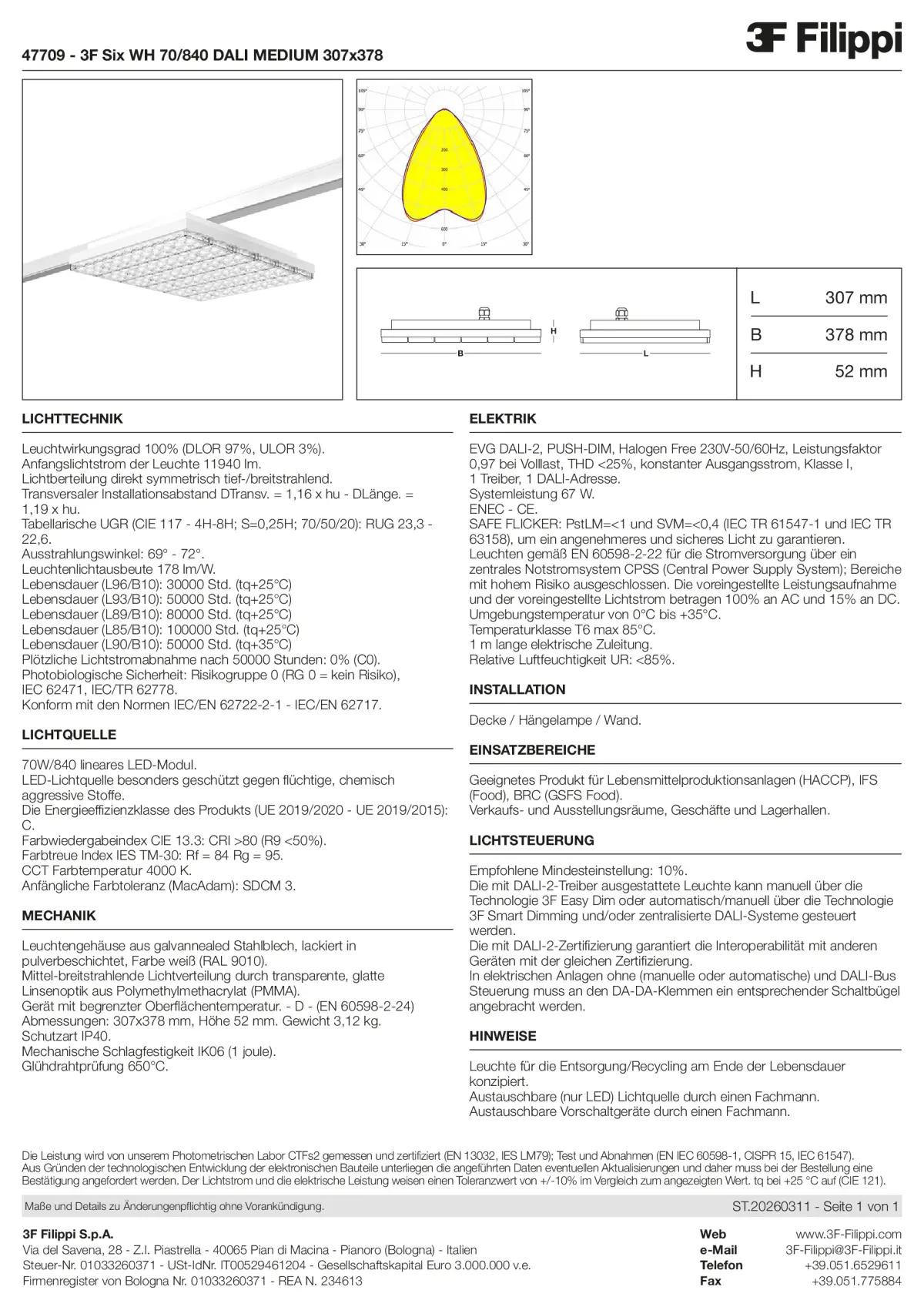 47709 - 3F Six WH 70-840 DALI MEDIUM 307x378 - Datasheet - de