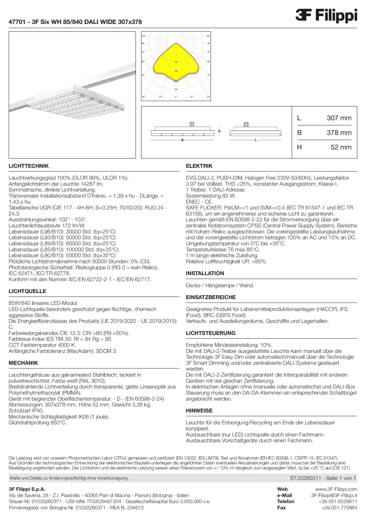 47701 - 3F Six WH 85-840 DALI WIDE 307x378 - Datasheet - de