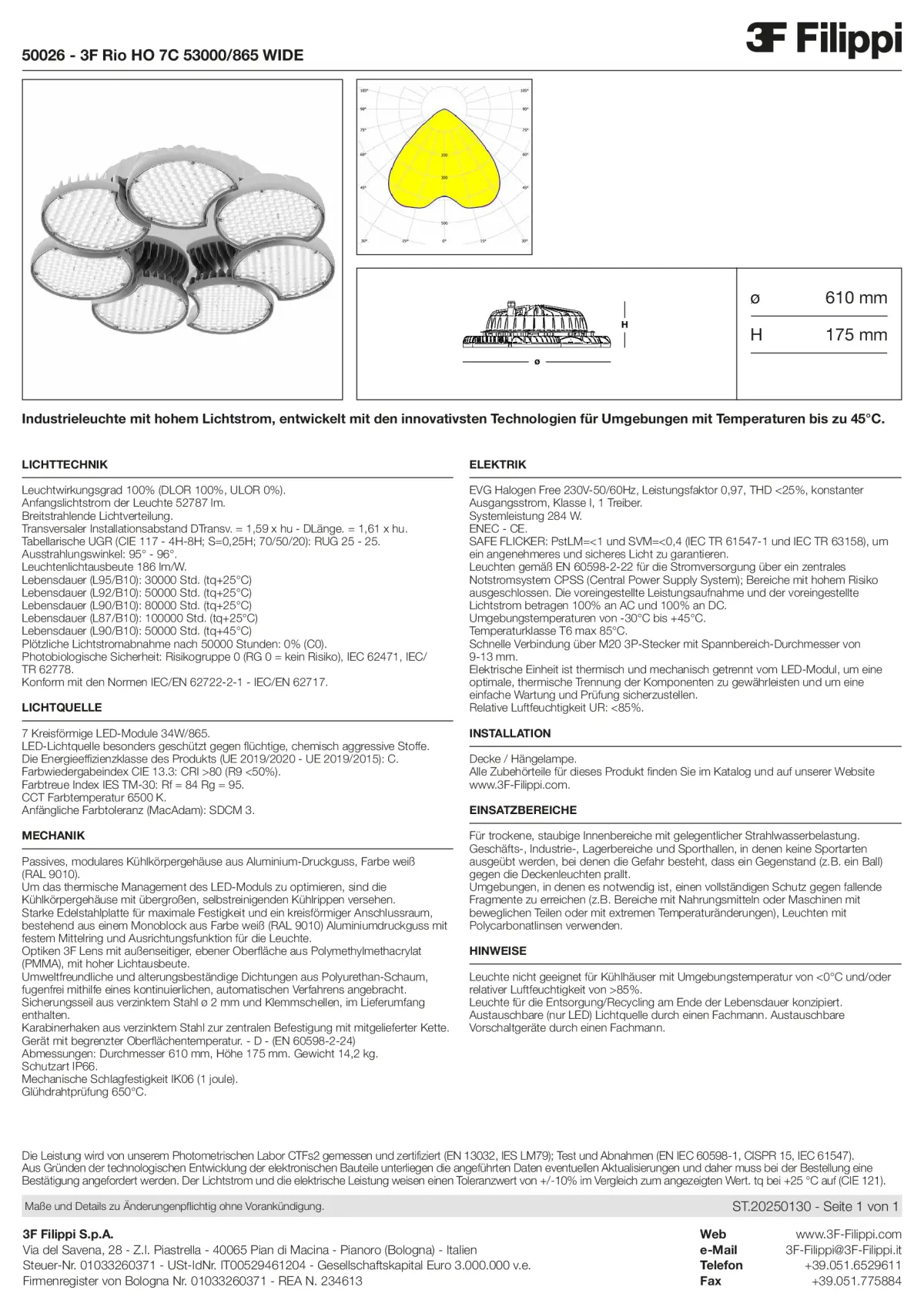 50026 - 3F Rio HO 7C 53000-865 WIDE - Datasheet - de