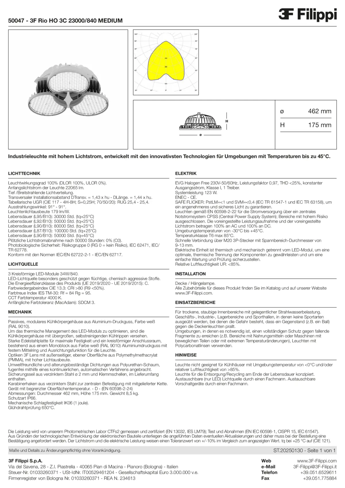 50047 - 3F Rio HO 3C 23000-840 MEDIUM - Datasheet - de