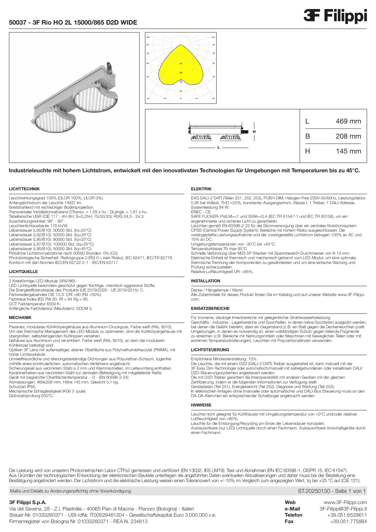 50037 - 3F Rio HO 2L 15000-865 D2D WIDE - Datasheet - de