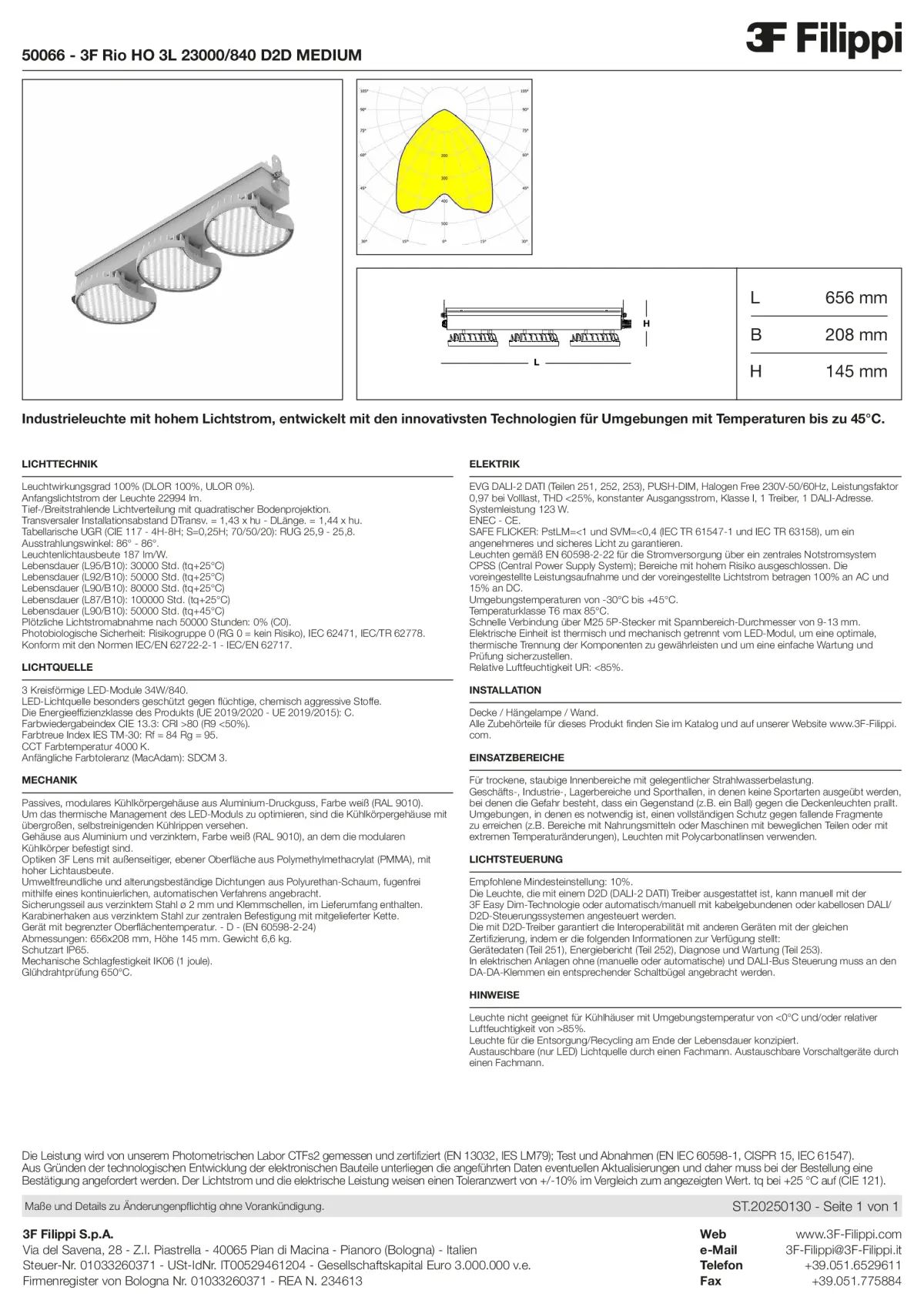 50066 - 3F Rio HO 3L 23000-840 D2D MEDIUM - Datasheet - de
