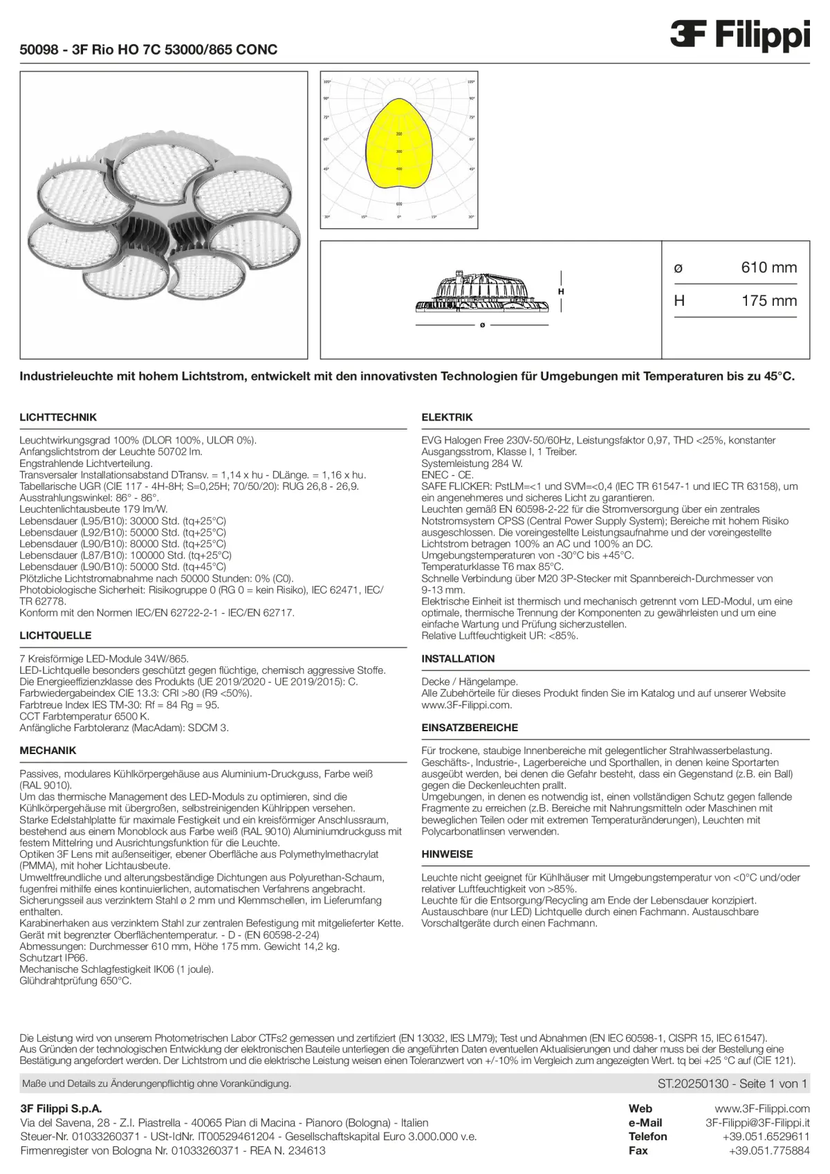 50098 - 3F Rio HO 7C 53000-865 CONC - Datasheet - de