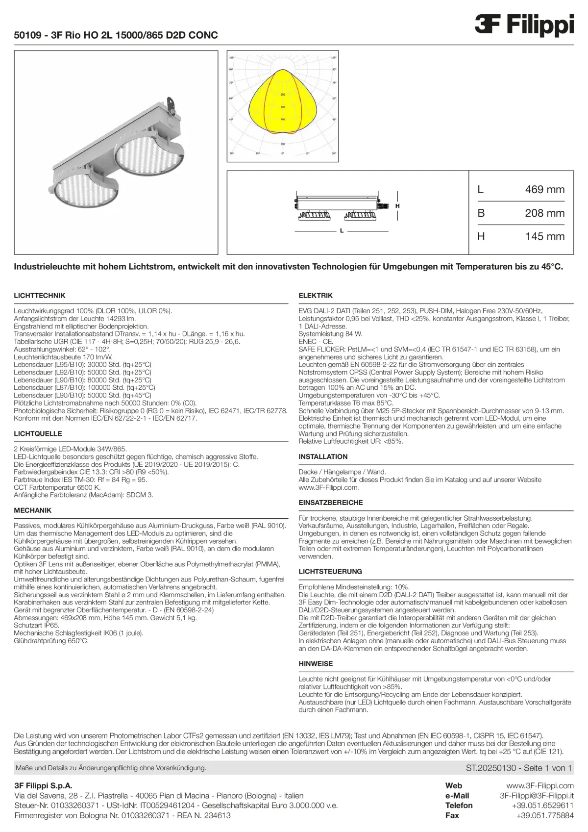 50109 - 3F Rio HO 2L 15000-865 D2D CONC - Datasheet - de