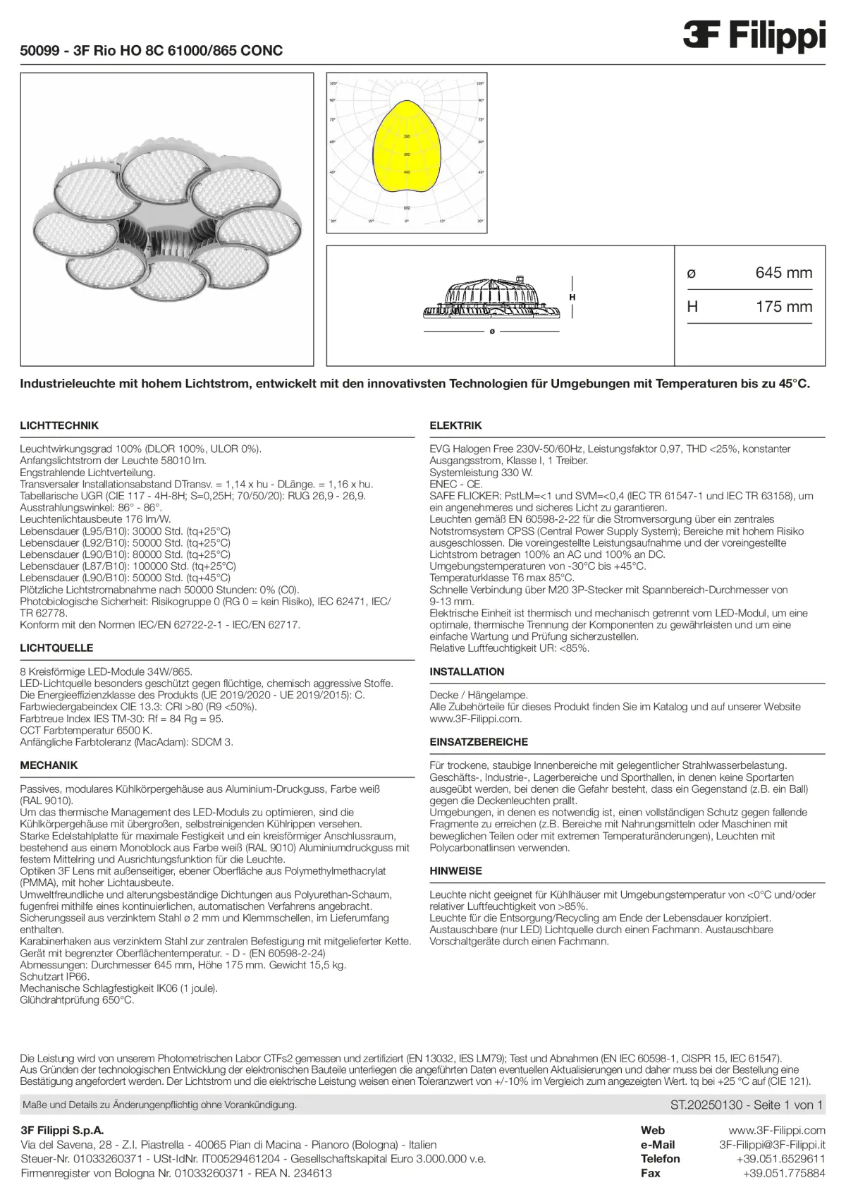 50099 - 3F Rio HO 8C 61000-865 CONC - Datasheet - de