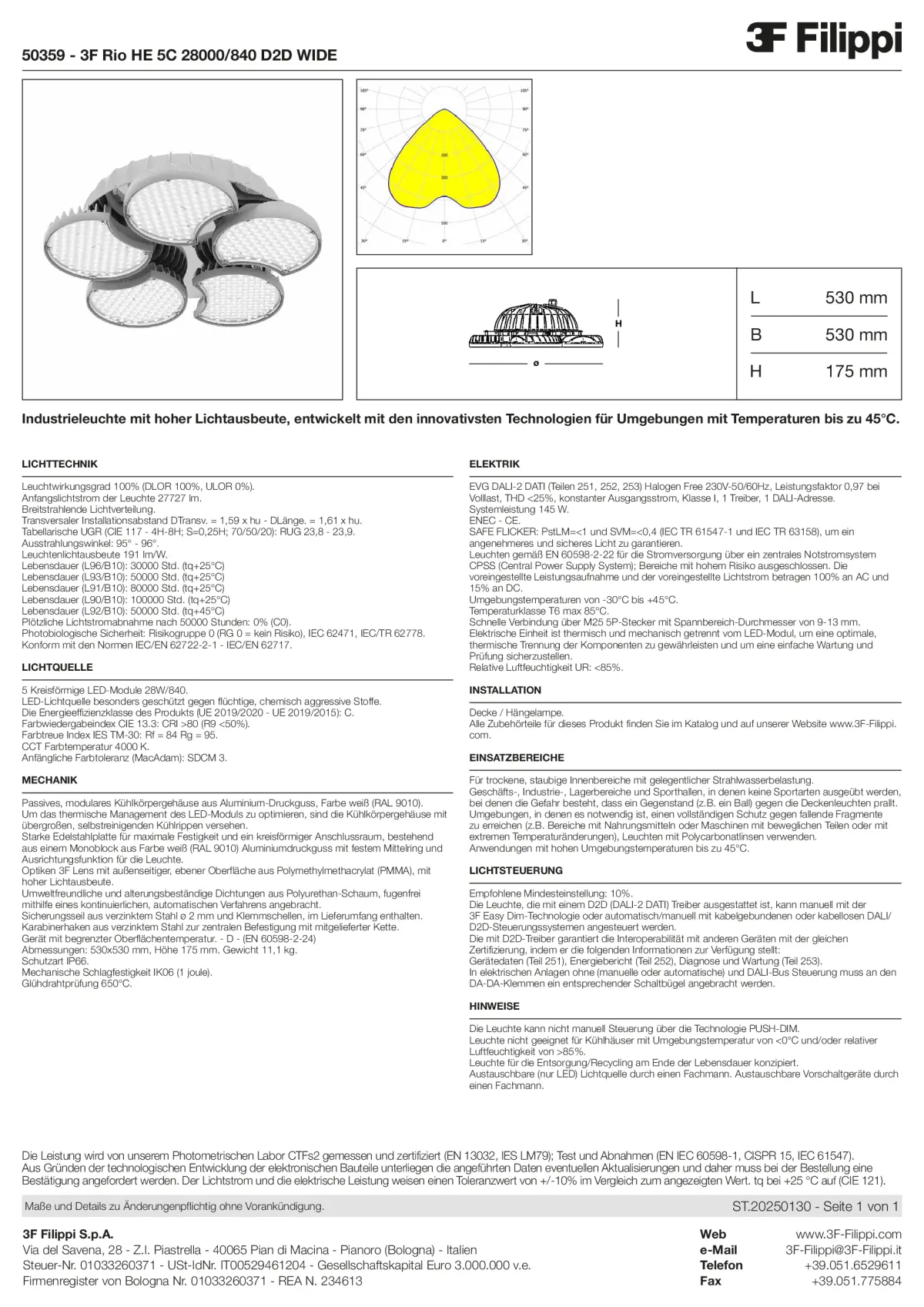 50359 - 3F Rio HE 5C 28000-840 D2D WIDE - Datasheet - de