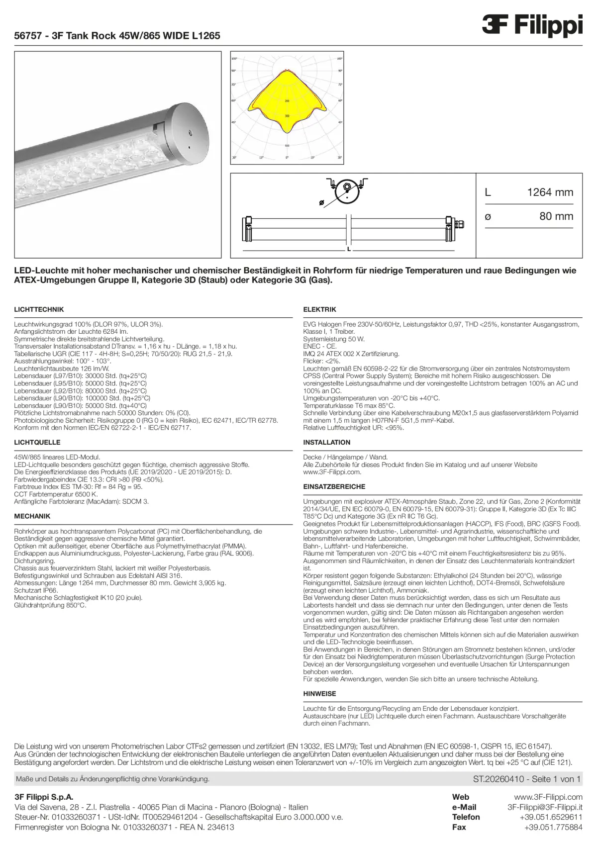 56757 - 3F Tank Rock 45W-865 WIDE L1265 - Datasheet - de