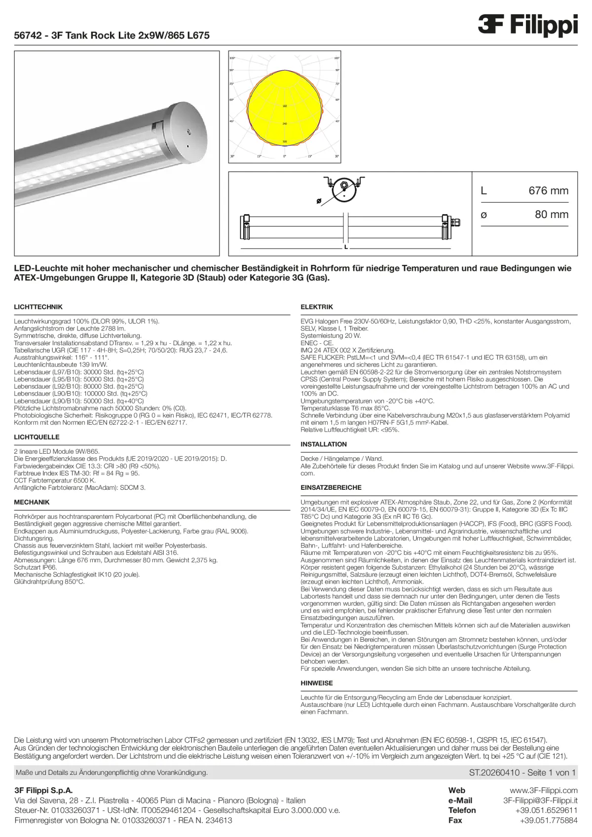 56742 - 3F Tank Rock Lite 2x9W-865 L675 - Datasheet - de