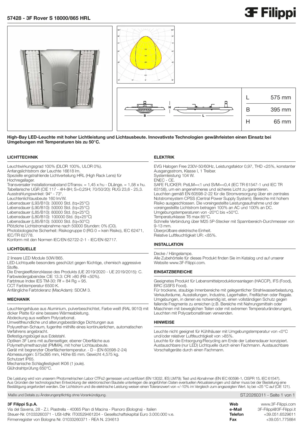 57428 - 3F Rover S 18000-865 HRL - Datasheet - de