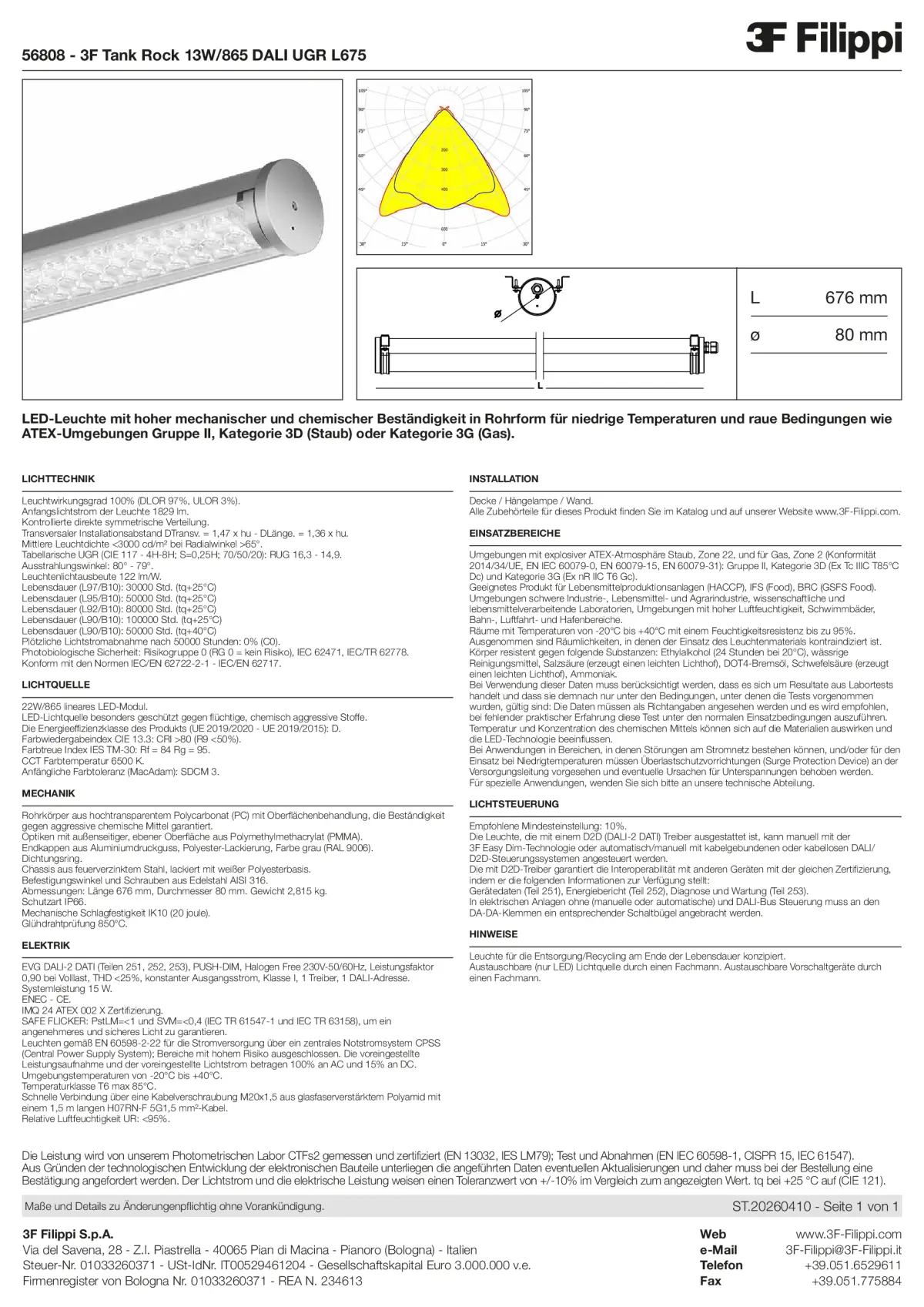 56808 - 3F Tank Rock 13W-865 DALI UGR L675 - Datasheet - de
