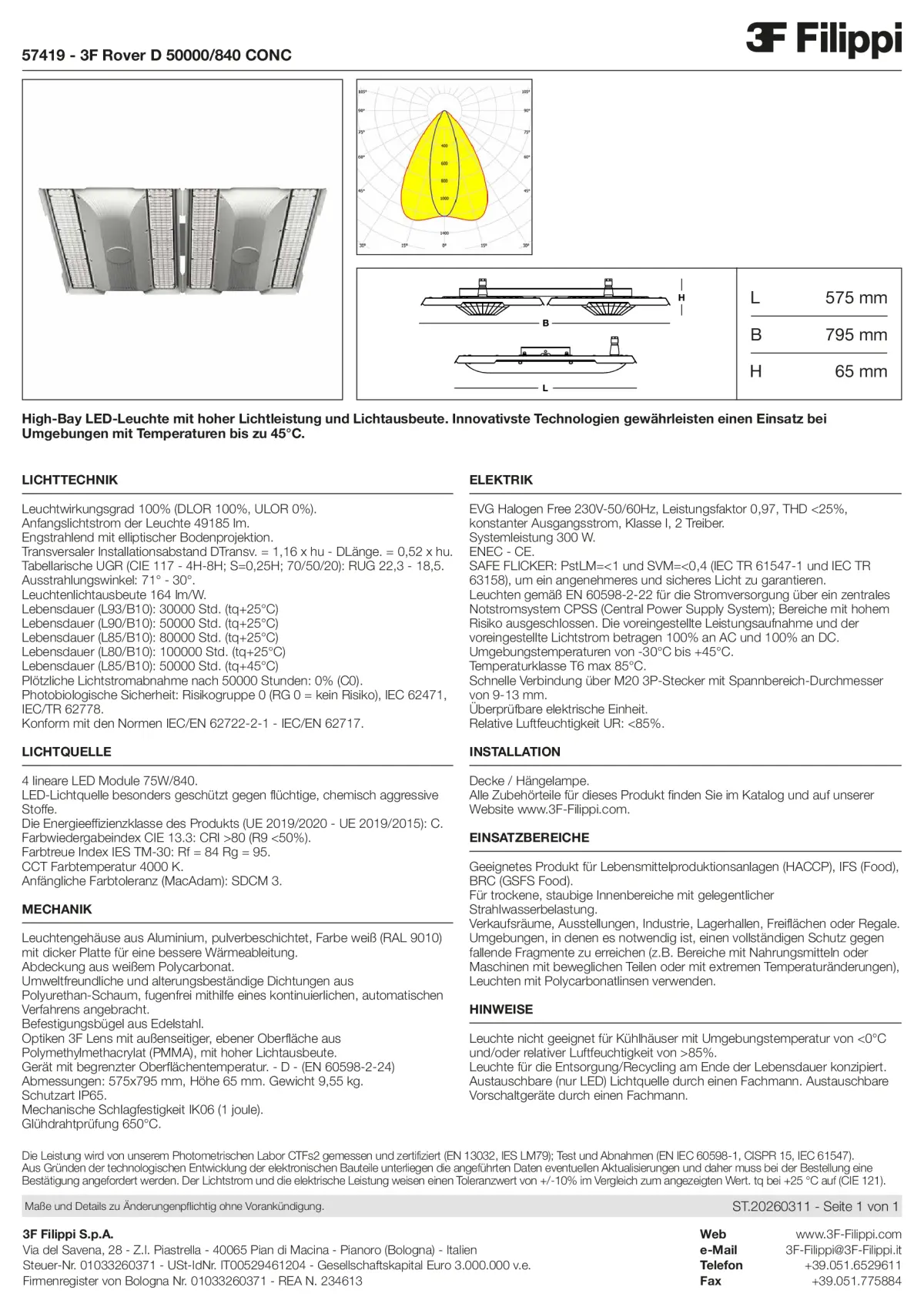 57419 - 3F Rover D 50000-840 CONC - Datasheet - de